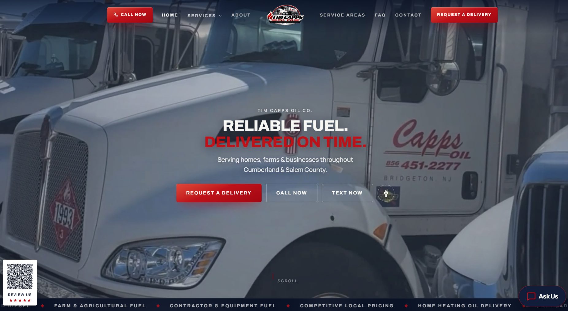 Tim Capps Oil Co. website built by PrimeLogicDigital